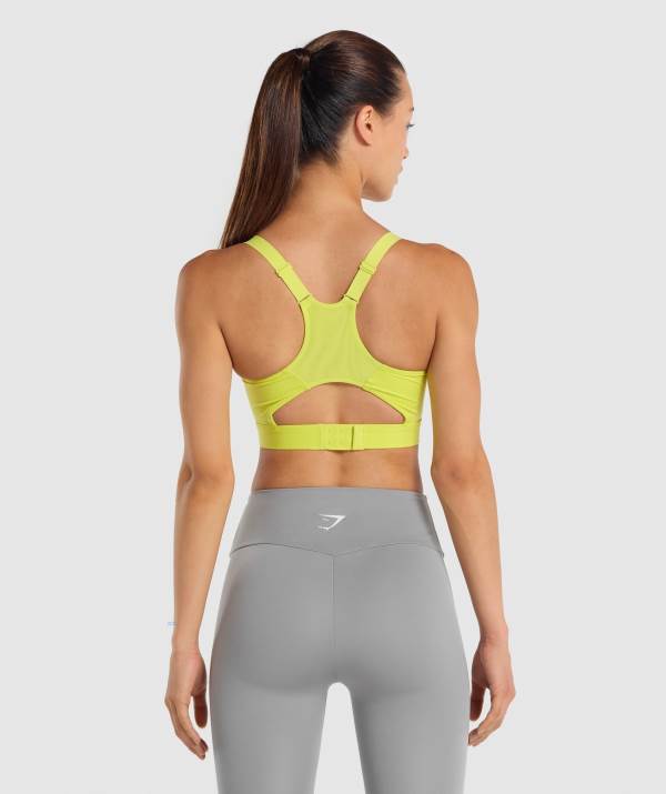 Damske Športové Podprsenky Gymshark Racer Back Žlté | VX1248703
